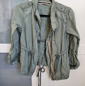 Green denim kids jacket